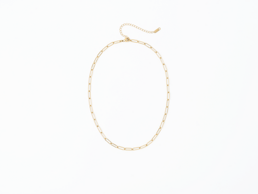 Meralora PVD Paperclip Chain Necklace