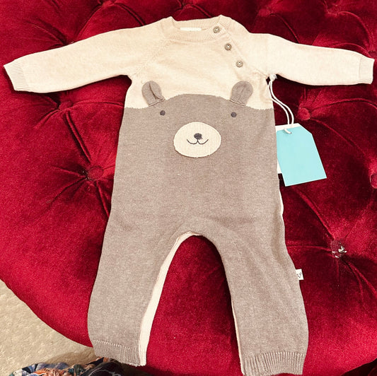 Viverano Organics Cuddly Bear Jumpsuit