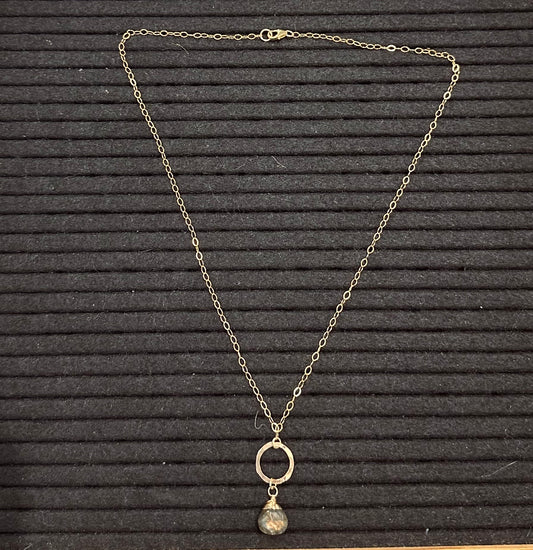 Forge And Fire Sonia Circle Necklace W/Stone