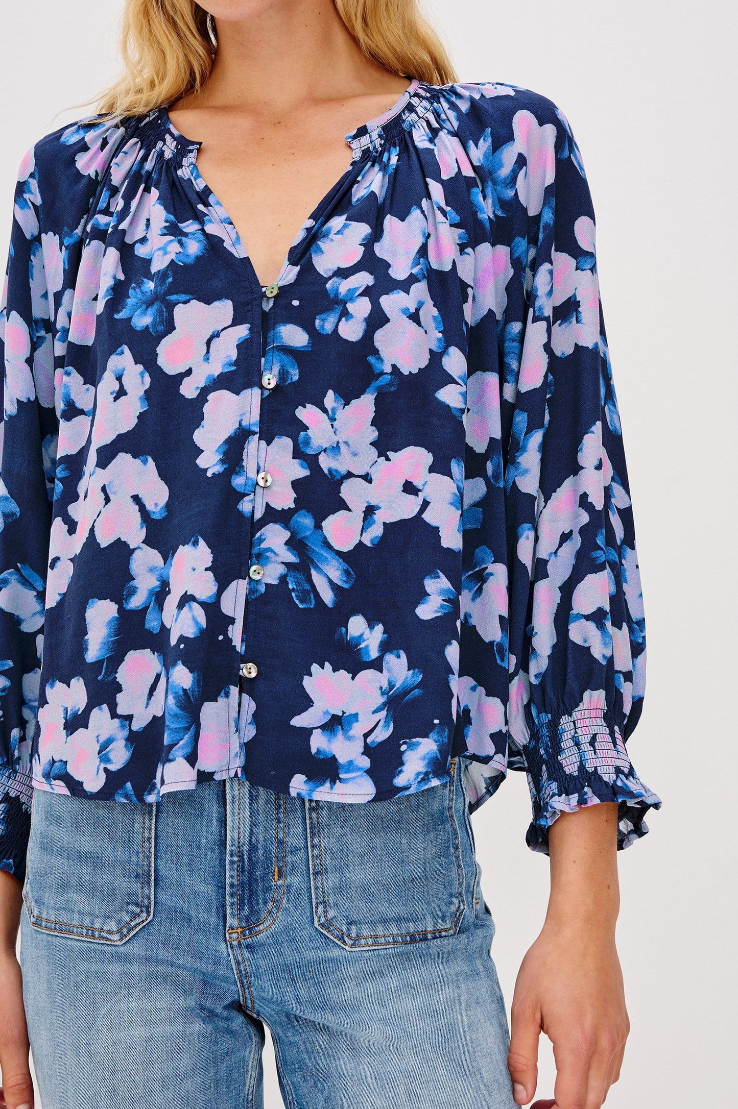 Rails Mariah Blouse Midnight Peony