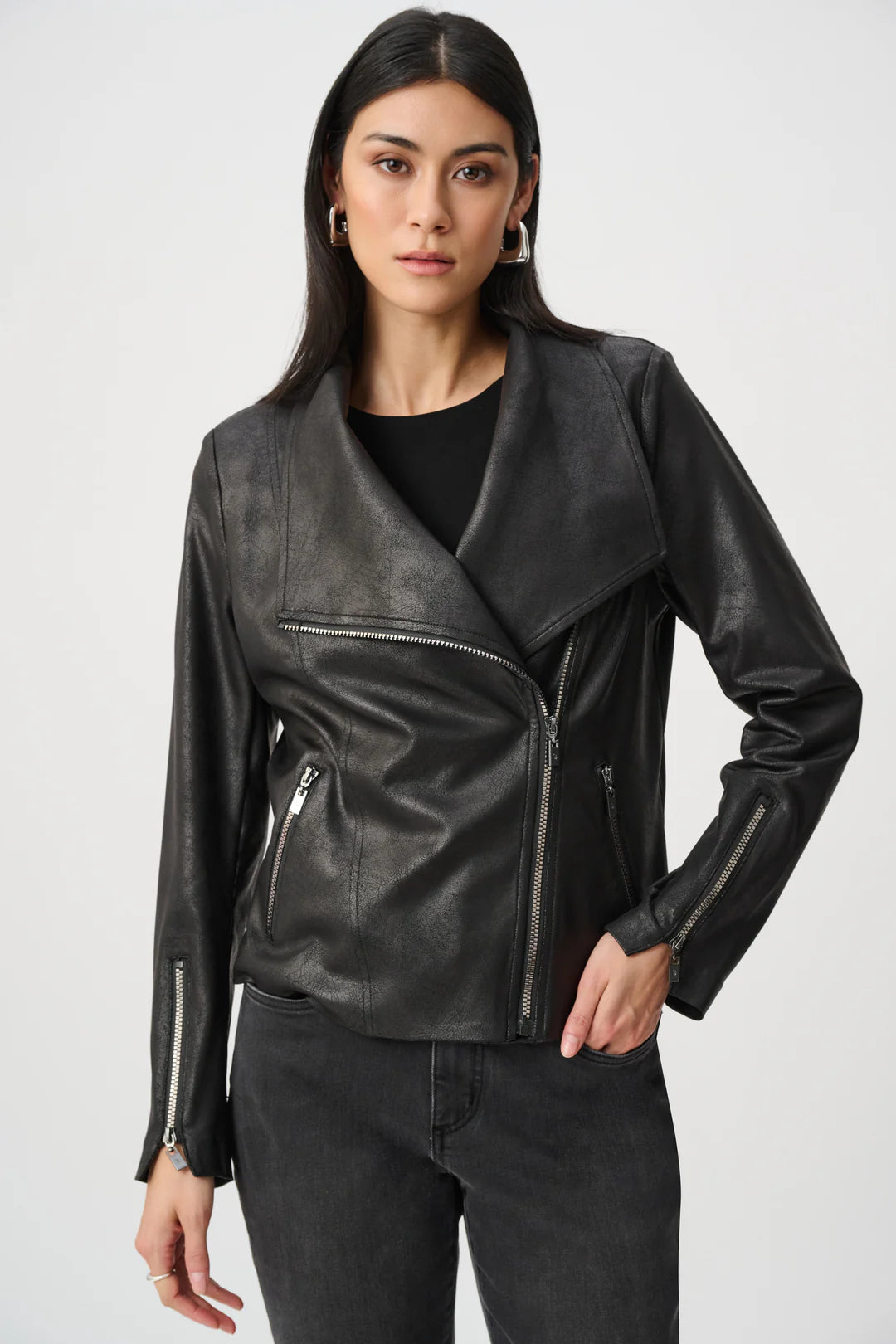 Joseph Ribkoff Foiled Knit Jacket