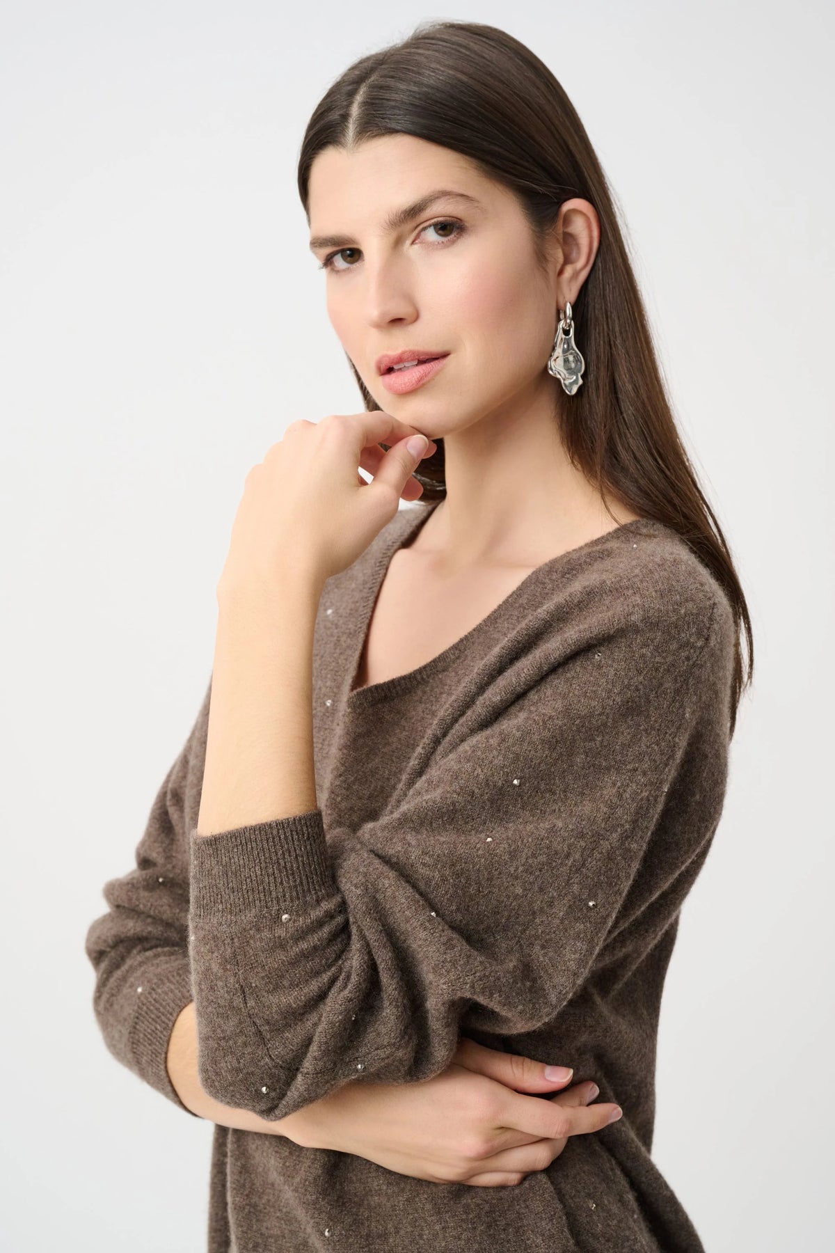 Joseph Ribkoff Cashmere Rhinestone Sweater