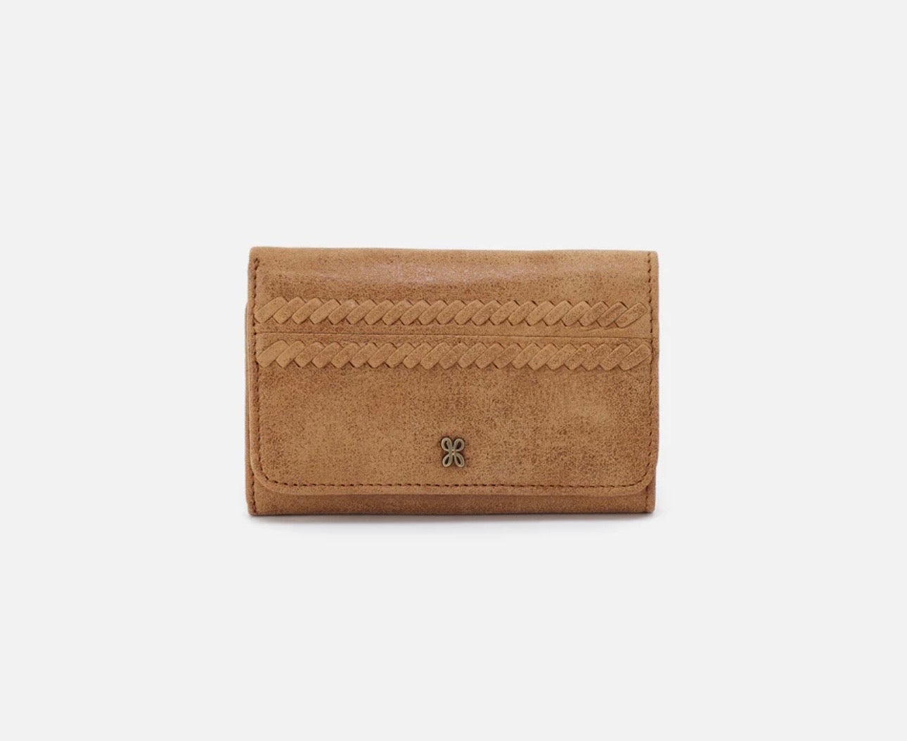 Hobo Jill Trifold Wallet Buffed Leather Whiskey