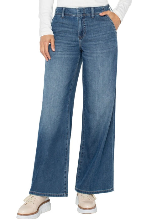 Liverpool Weekender Relaxed Wide Leg Jean