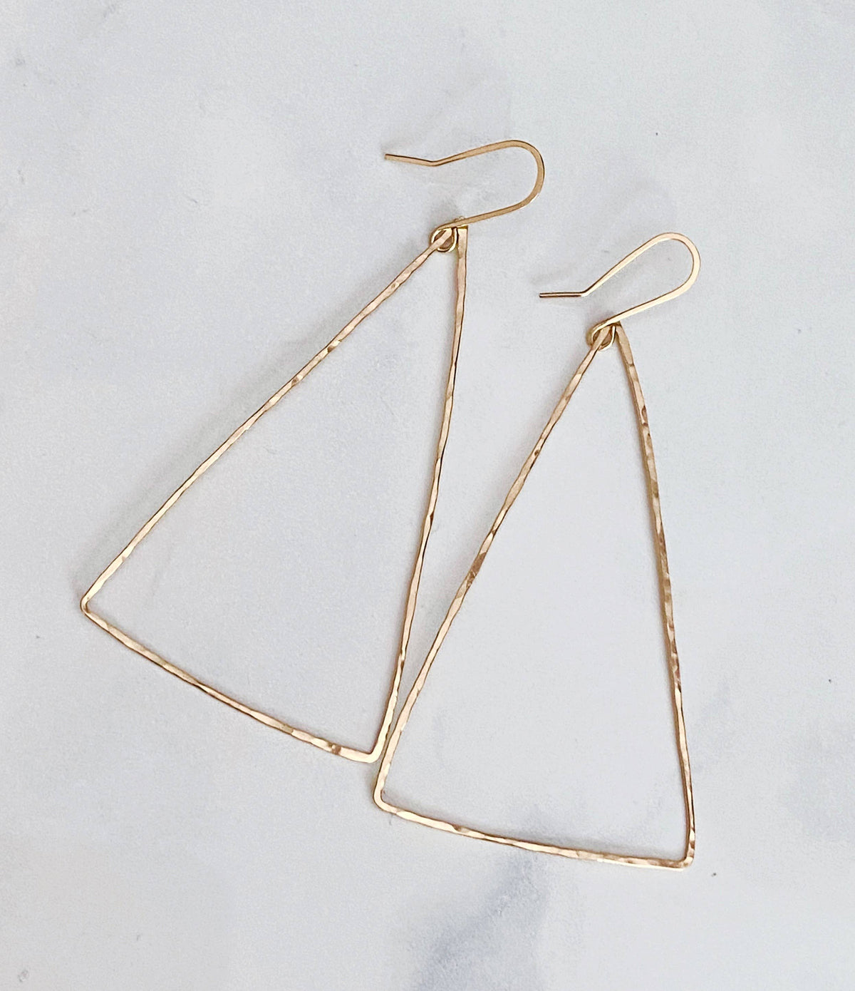 Modern triangle earring
