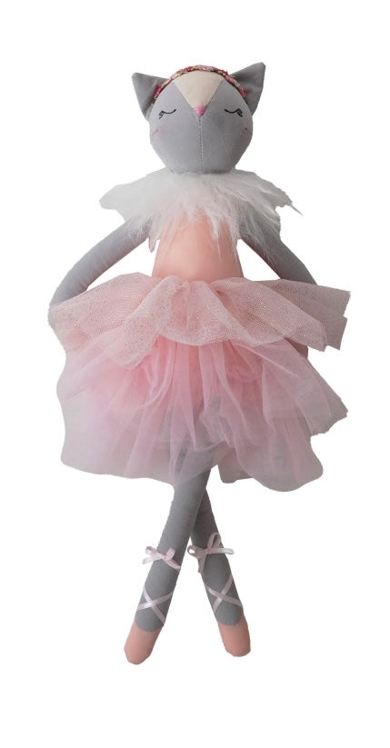 Creative Coop Fabric Tutu Dolls