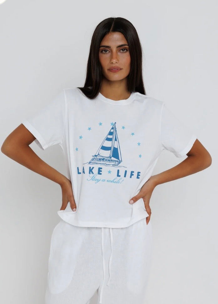 Sunny Somewhere Lake Life Everyday Tee