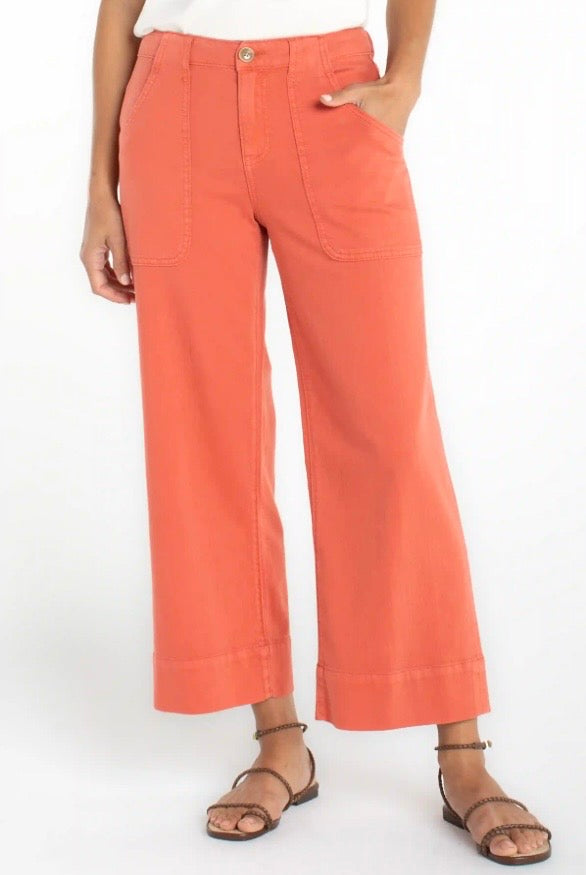 Liverpool Stride Wide Leg Cargo Pant