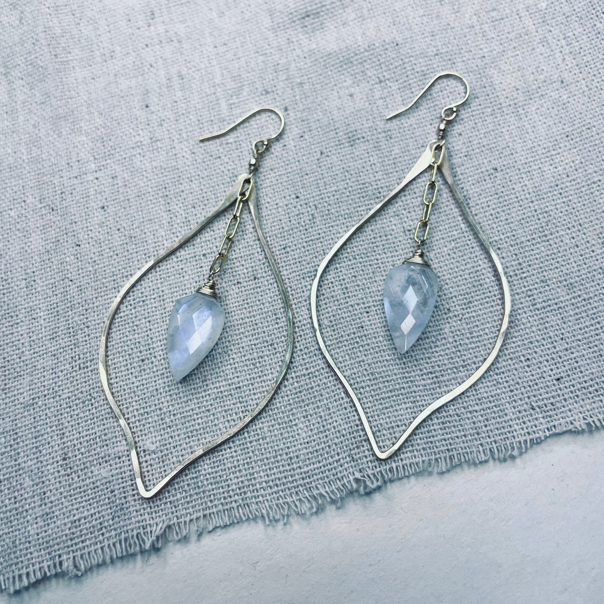 Elysium Jewelry Moonstone Petal Earrings