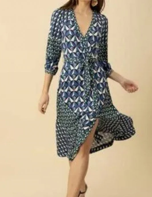 Hale Bob Anaya Faux Wrap Dress