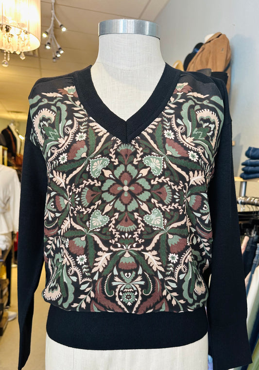 Hale Bob Long Sleeved Silk Sweater