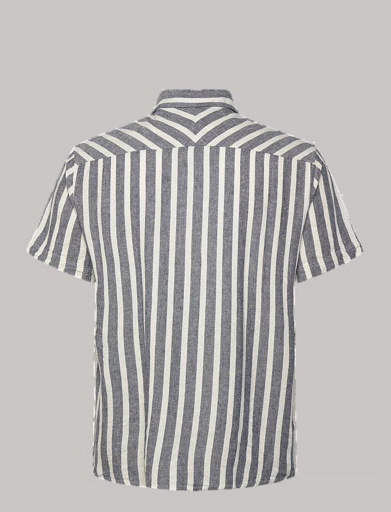 Solid Men’s SDFried Striped Linen Shirt