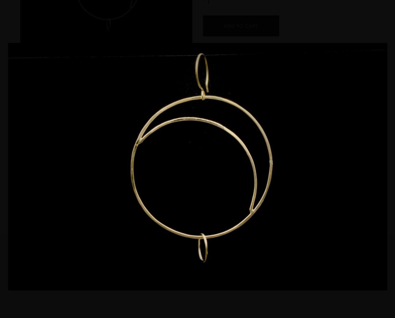 Kate Jack Large Crescent Moon Hoops