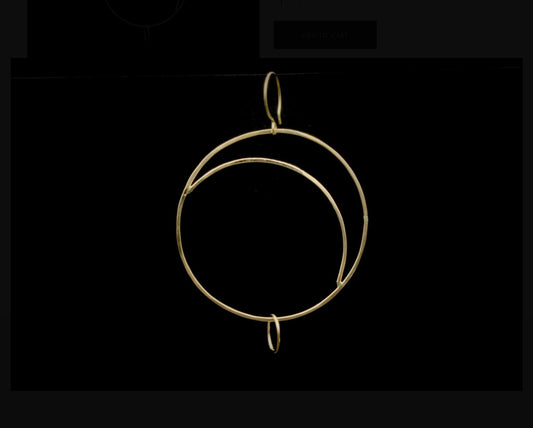 Kate Jack Large Crescent Moon Hoops