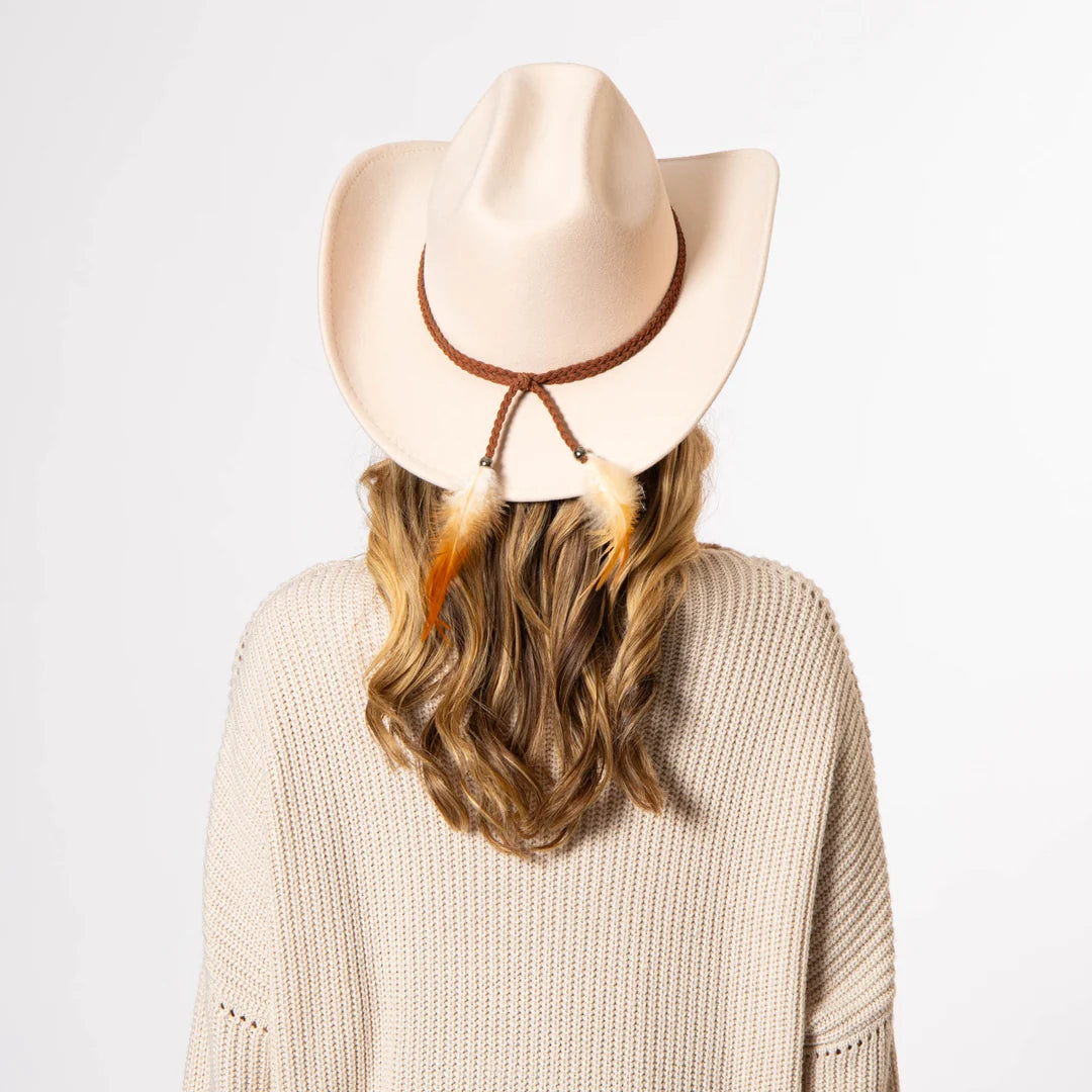 San Diego Hat Co. Cowboy Hat W/Feathered Ends