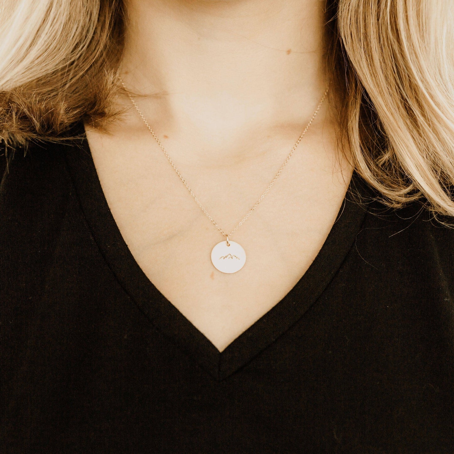 Classic Coin Necklace: 18" / Butter / 14k Gold Fill