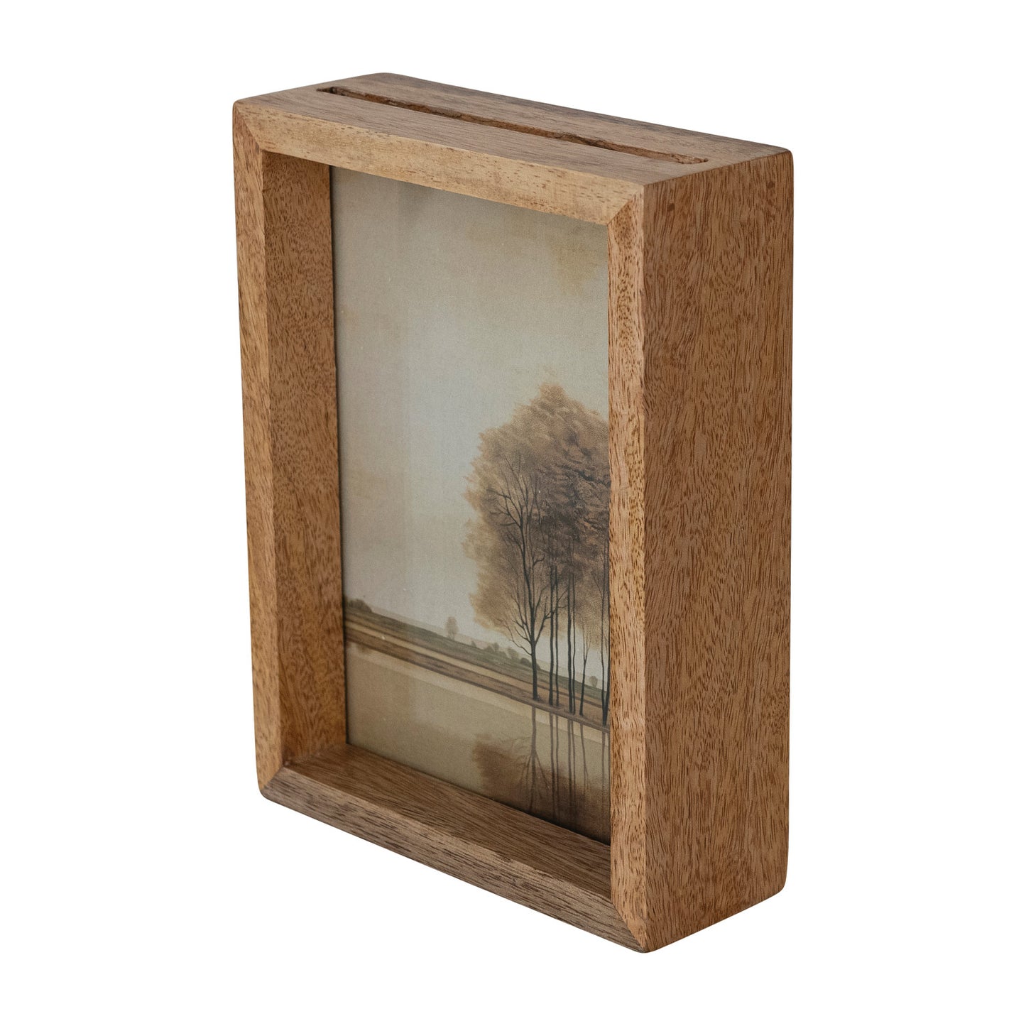 Creative Coop Mango Wood Floating Picture Frame