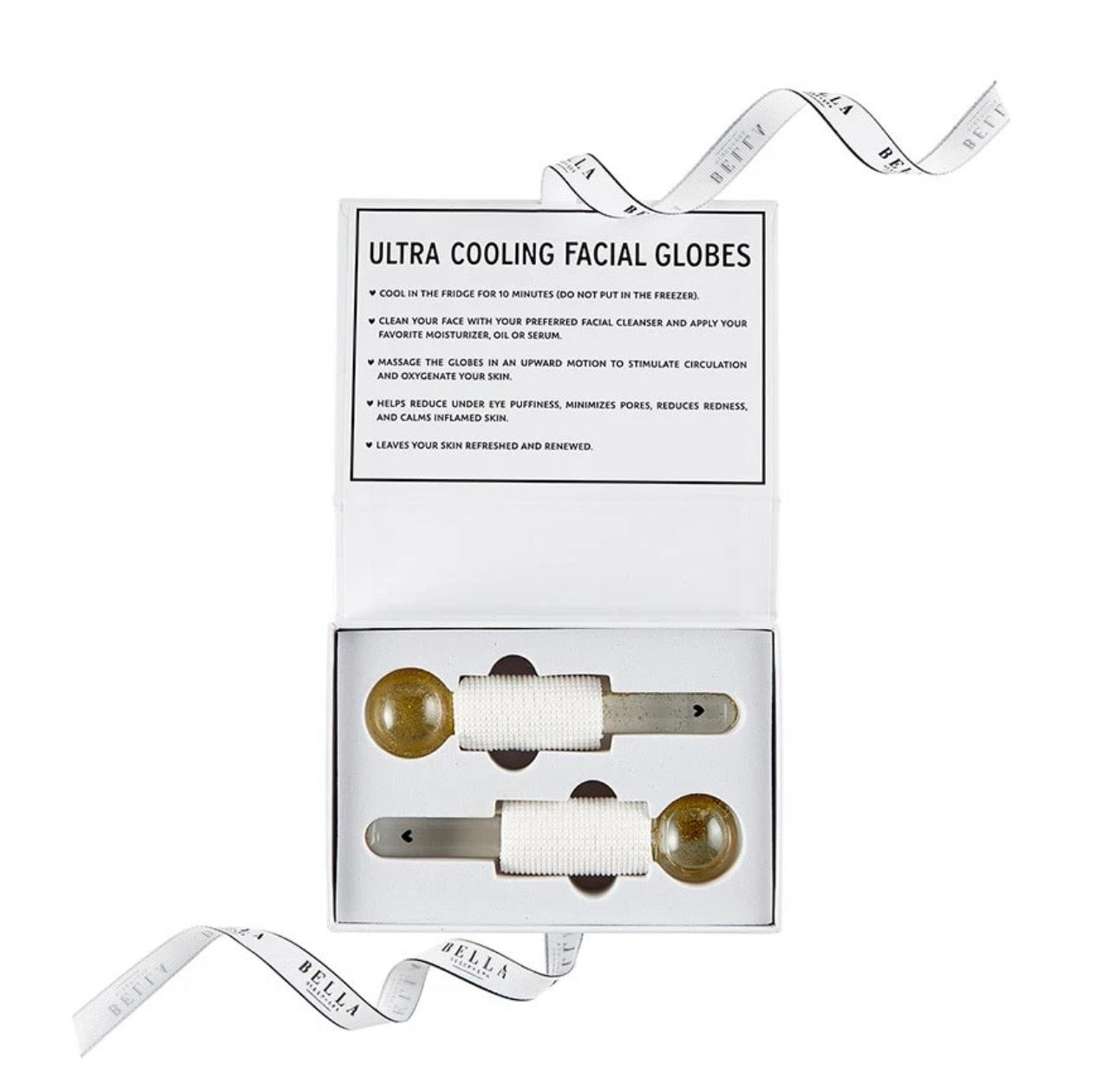 Bella Sleep Spa Gold Glitter Cooling Eye Globes