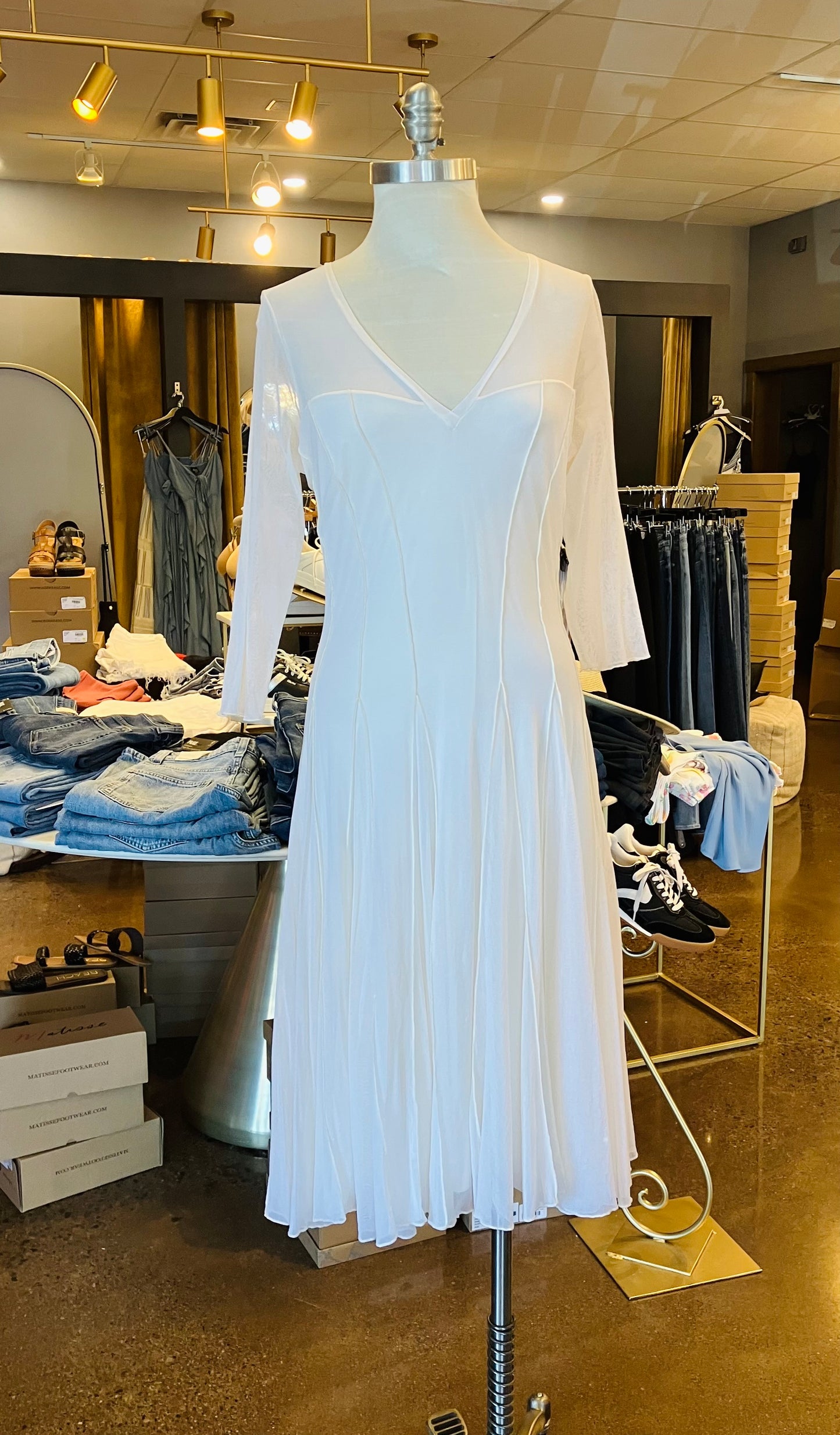 Elana Kattan Maxima Dress Anti White