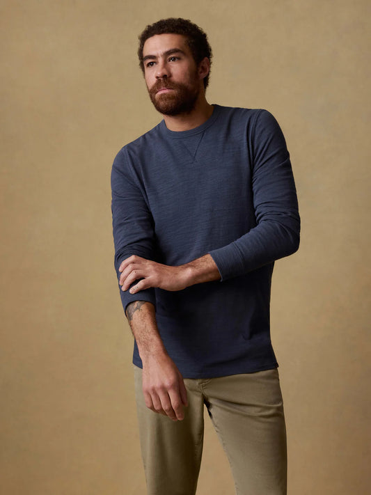 Faherty Men’s Sunwashed Slub Crew