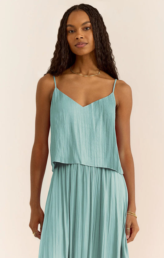 Zsupply Fiore Crinkle Satin Tank