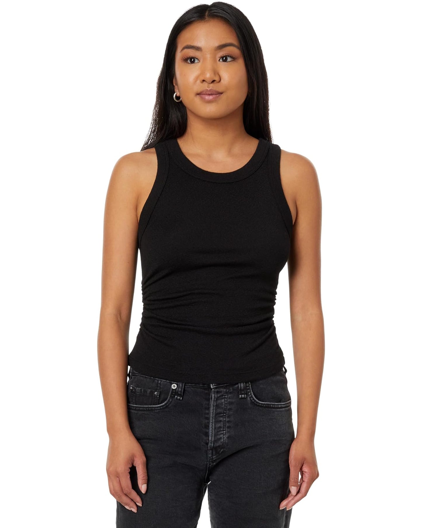 Michael Stars Ella Crop Tank Black