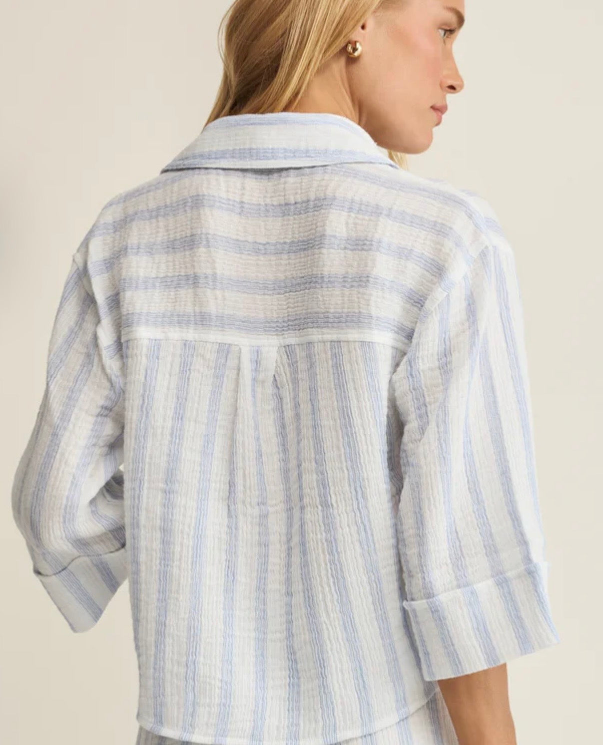 ZSupply Helena Striped Shirt Sea Salt