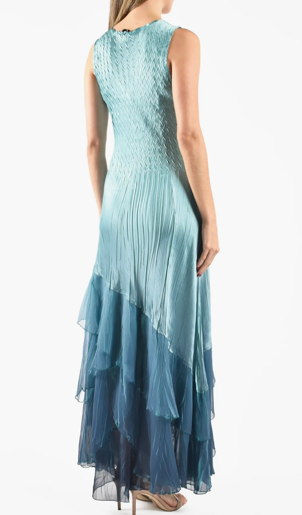 Komarov Sleeveless Maxi Dress Marine Night With Shawl