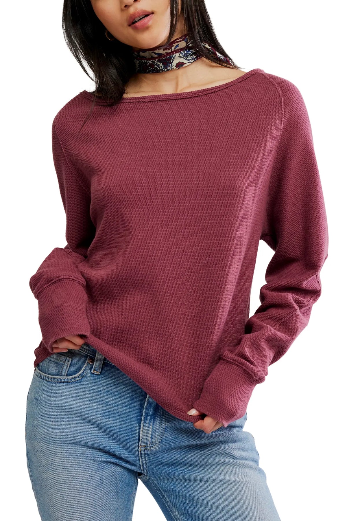 Free People Jess Long Sleeve Top