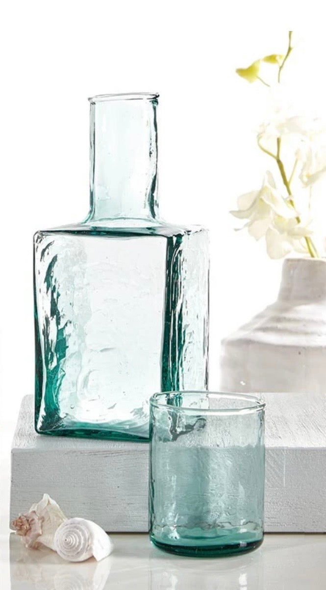 Santa Barbara Design Studios Hammered Glass Decanter Set