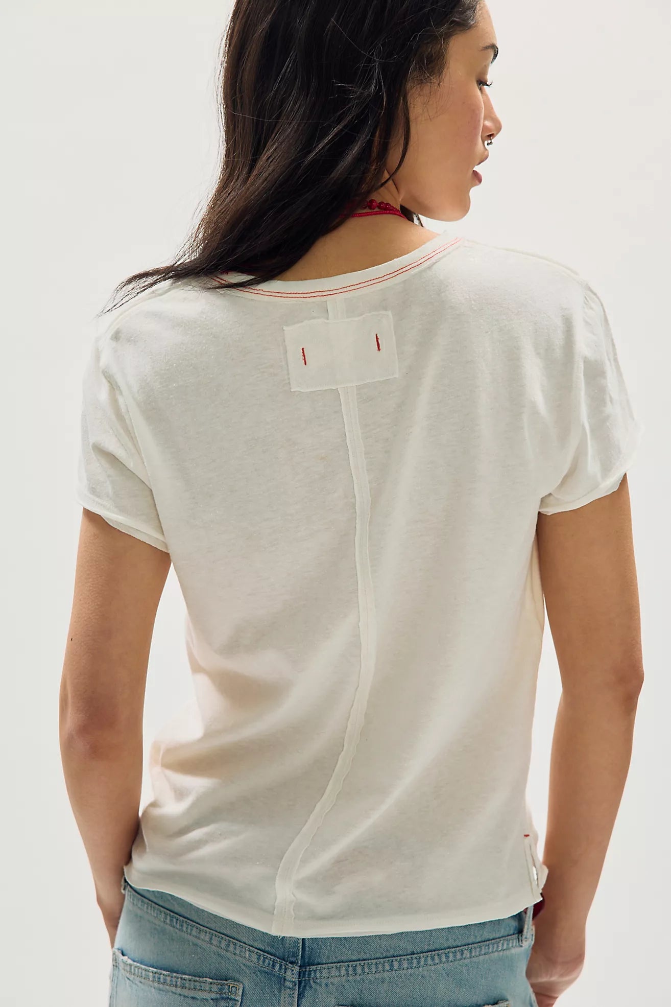 Free People Nova Graphic Tee Cherry Combo