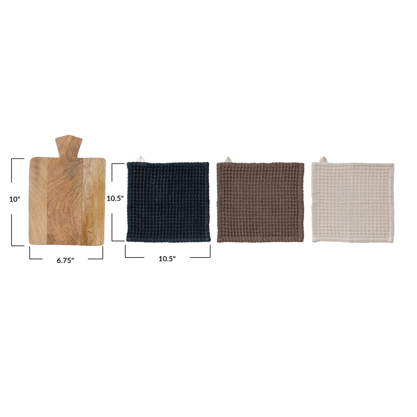 Creative Coop Mango Wood Serving Board Set