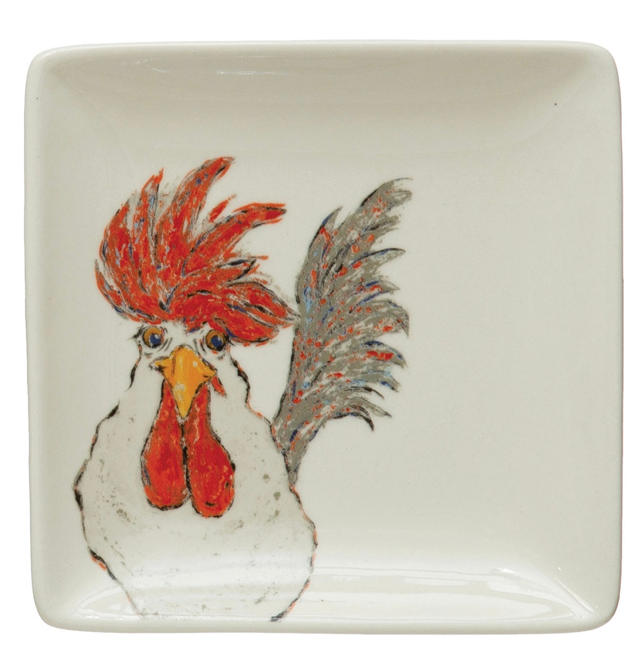 Creative Coop Chicken Plate