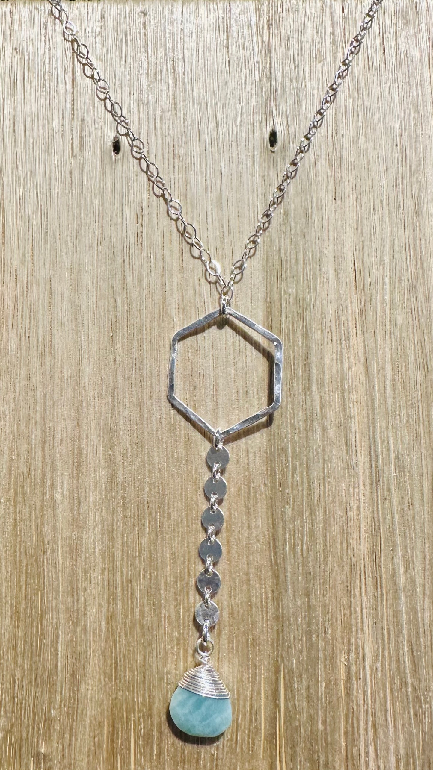 Forge And Fire Y Hexagon Disc Chain W/Stone