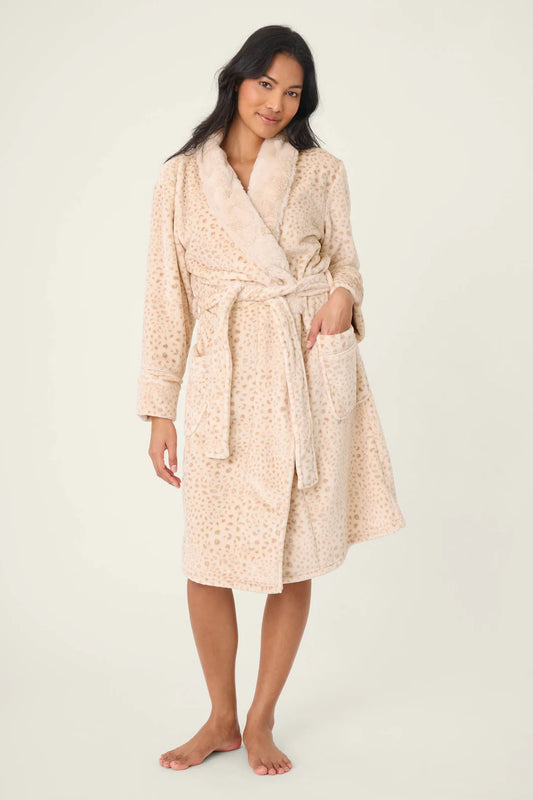 PJ Salvage Luxe Plush Robe Champagne