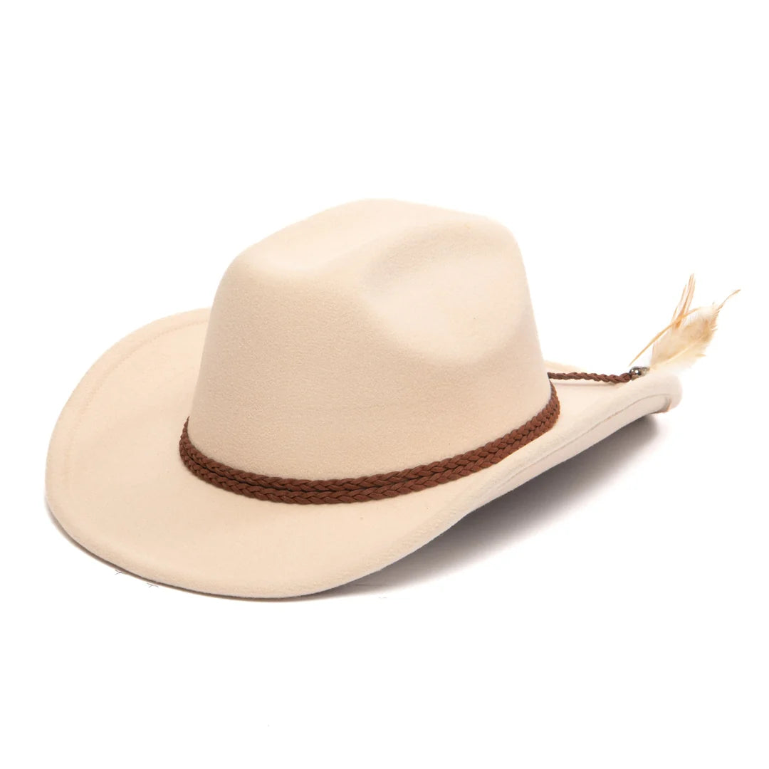 San Diego Hat Co. Cowboy Hat W/Feathered Ends