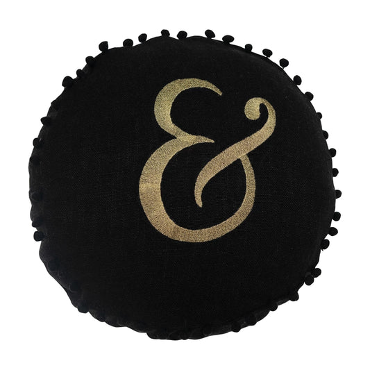 Creative Coop Round & Symbol Pillow