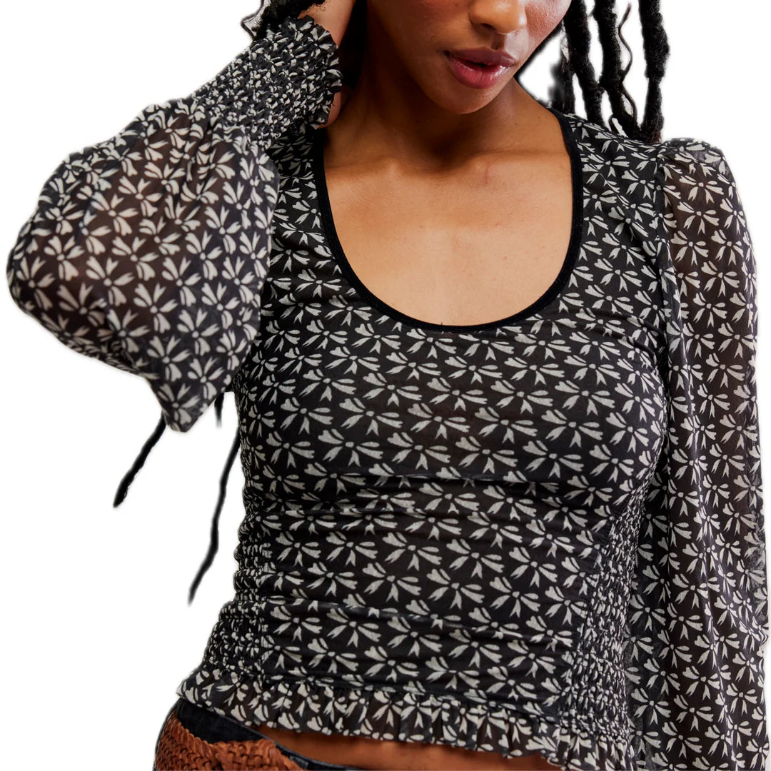 Free People Dottie Knit Top