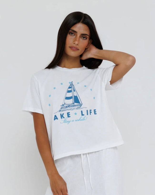 Sunny Somewhere Lake Life Everyday Tee