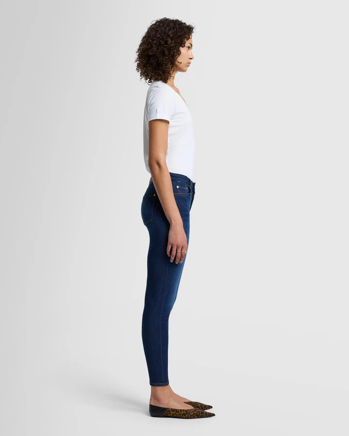 7 For All Mankind Slim Illusion High Waist Ankle Skinny