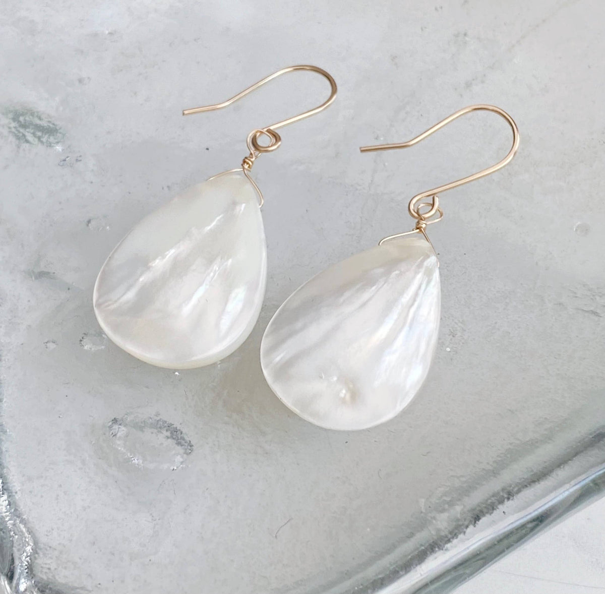 Pearl teardrop earrings