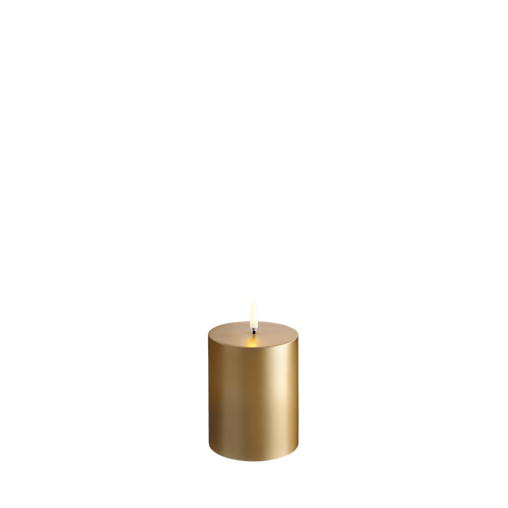 Uyuni LED Pillar Candle Gold Finish 3x4