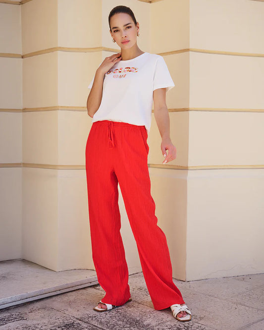 Esqualo Fancy Crinkle Trousers