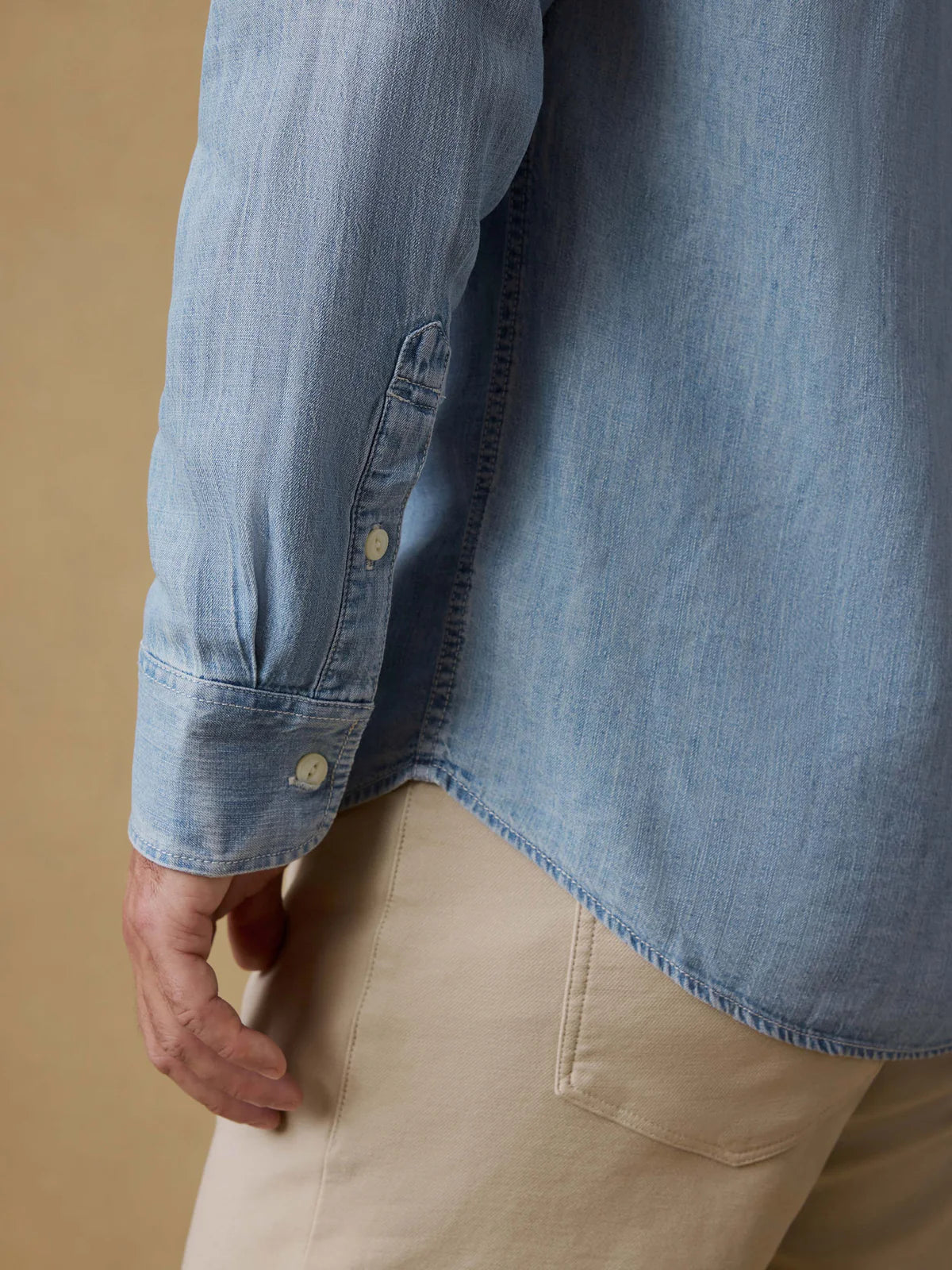 Faherty Men’s The Tried And True Chambray Work Shirt