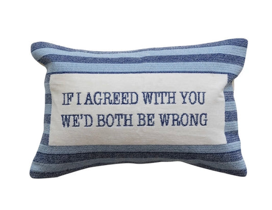 Creative Co-op Embroidered Pillow