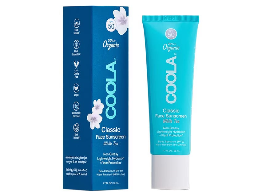 Coola Classic Face Sunscreen White Tea 50 SPF 1.7oz