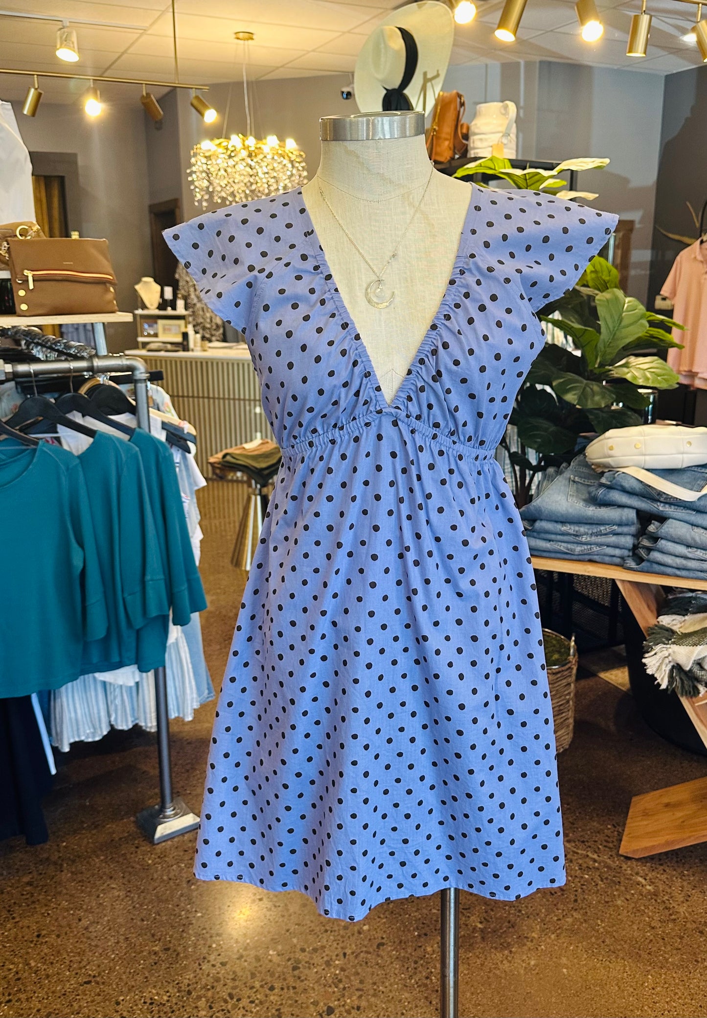 Jula Willow Mini Dress Dot Violet