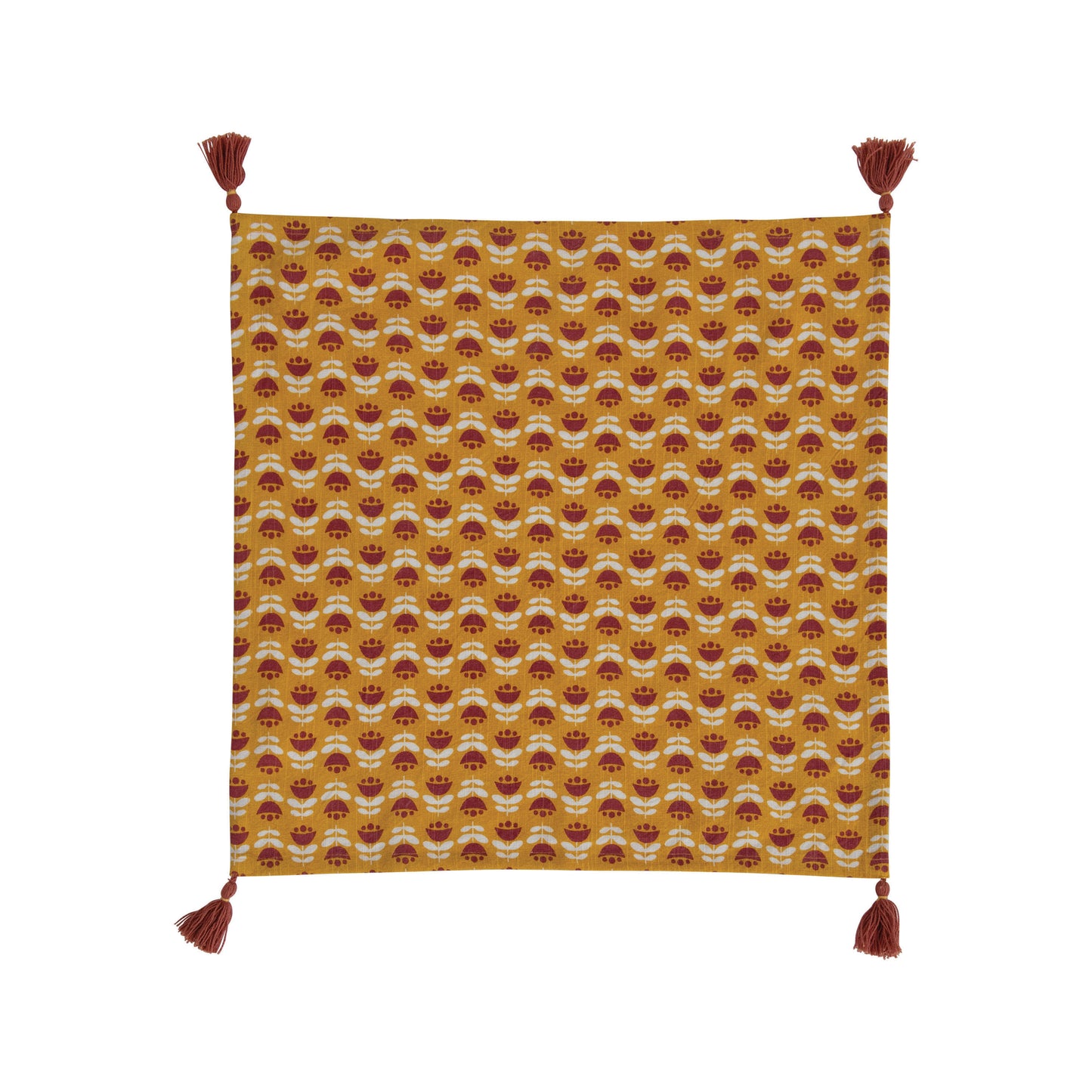 Creative Coop Cotton Napkins W/Tassels Set Of Four