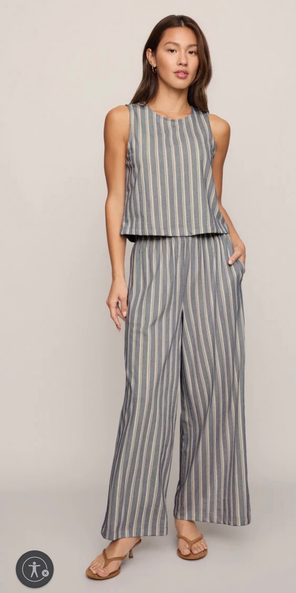 Zsupply Sloan Knit Striped Top Summer Stone