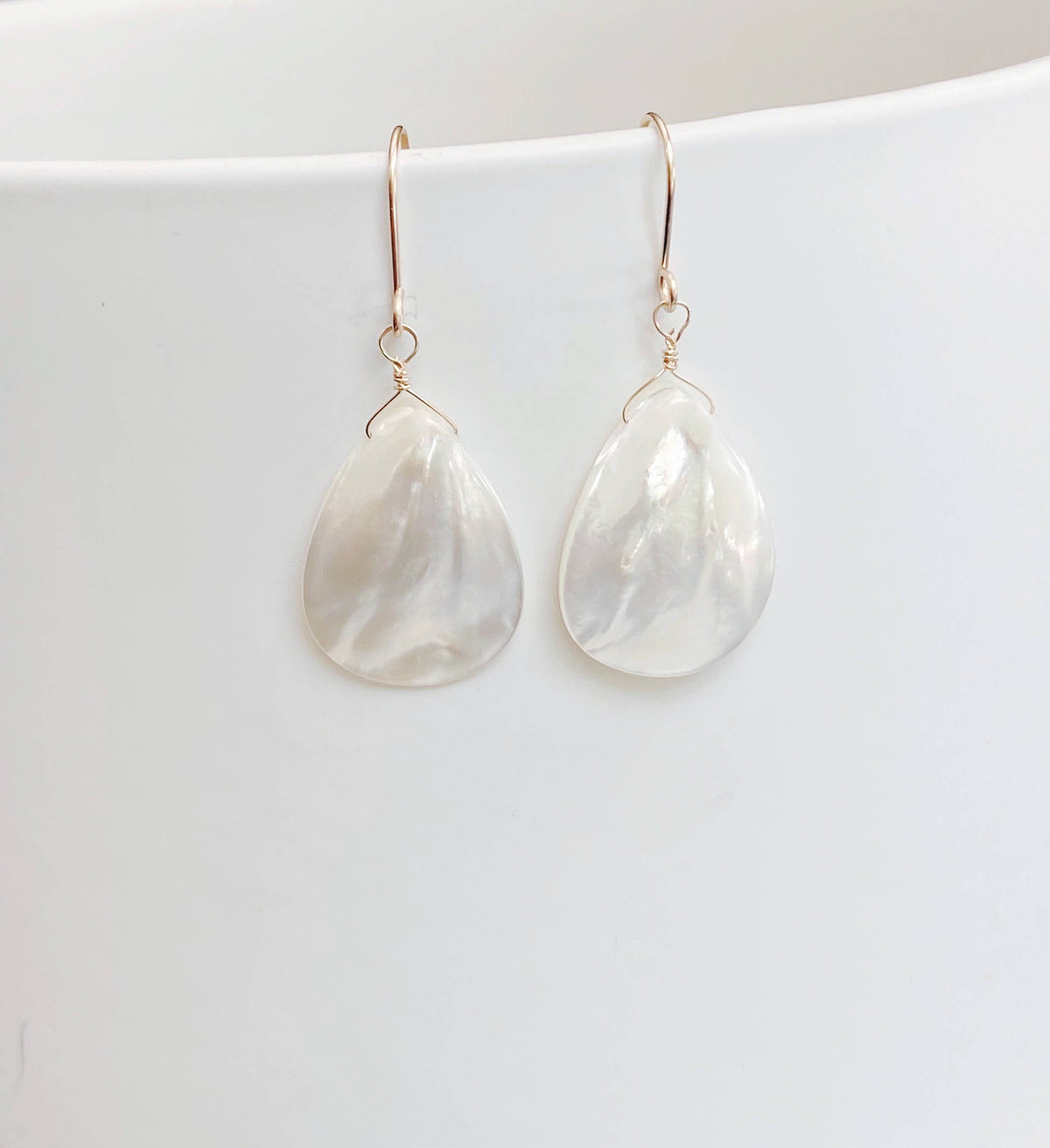 Pearl teardrop earrings
